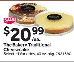 Stop&Shop The Bakery Traditional Cheesecake offer