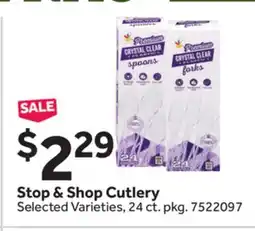 Stop&Shop Stop & Shop Cutlery offer