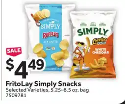 Stop&Shop FritoLay Simply Snacks offer