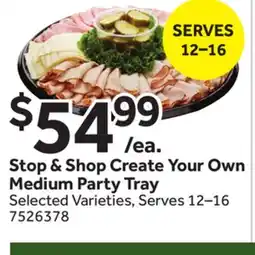 Stop&Shop Medium Party Tray offer