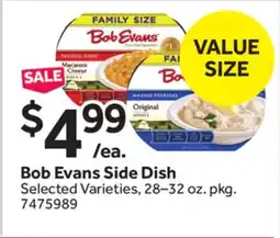 Stop&Shop Bob Evans Side Dish offer