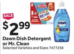 Stop&Shop Dawn Dish Detergent or Mr. Clean offer