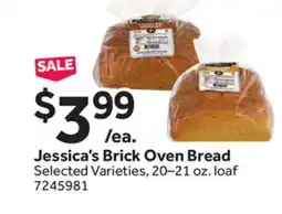 Stop&Shop Jessica's Brick Oven Bread offer