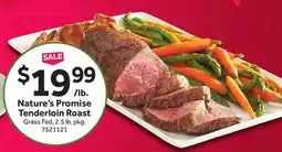 Stop&Shop Nature's Promise Tenderloin Roast offer