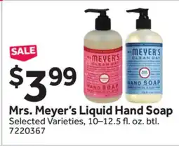 Stop&Shop Mrs. Meyer's Liquid Hand Soap offer