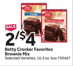 Stop&Shop Betty Crocker Favorites Brownie Mix offer