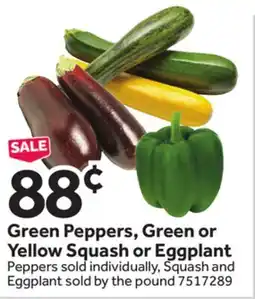 Stop&Shop Peppers, Green or Yellow Squash or Eggplant Peppers offer