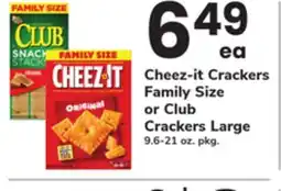 ACME Cheez-it Crackers Family Size or Club Crackers Large offer