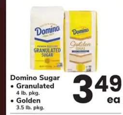 ACME Domino Sugar, Granulated 4 lb. pkg. , Golden 3.5 lb. pkg offer