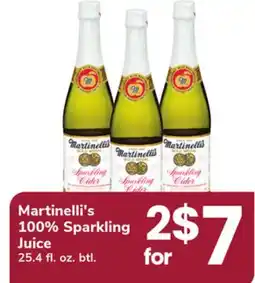 ACME Martinelli's 100% Sparkling Juice offer