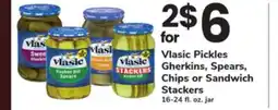 ACME Vlasic Pickles Gherkins, Spears, Chips or Sandwich Stackers offer