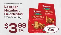 DeCicco & Sons Loacker Hazelnut Quadratini offer