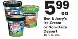 ACME Ben & Jerry's Ice Cream or Non-Dairy Dessert offer