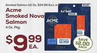 DeCicco & Sons Acme Smoked Nova Salmon 4 Oz. Pkg offer