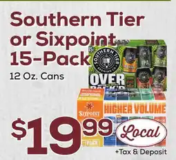 DeCicco & Sons Southern Tier or Sixpoint 15-Pack offer