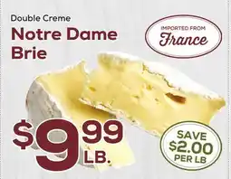DeCicco & Sons Double Creme Notre Dame Brie offer