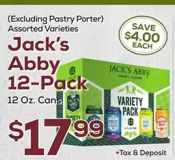 DeCicco & Sons Jack's Abby 12-Pack offer