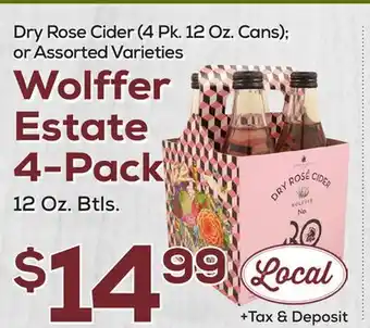 DeCicco & Sons Wolffer Estate 4-Pack 12 Oz. Btls offer