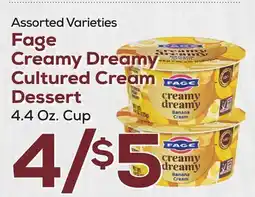 DeCicco & Sons Fage Creamy Dreamy Cultured Cream Dessert offer