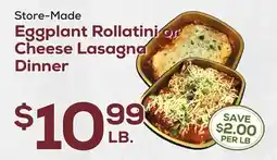 DeCicco & Sons Eggplant Rollatini or Cheese Lasagna Dinner offer