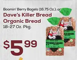 DeCicco & Sons Dave's Killer Bread Organic Bread 18-27 Oz. Pkg offer