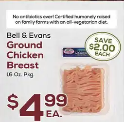 DeCicco & Sons Bell & Evans Ground Chicken Breast offer