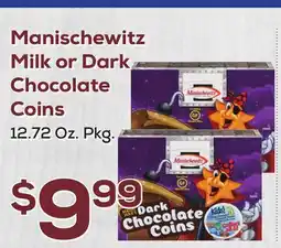 DeCicco & Sons Manischewitz Milk or Dark Chocolate Coins offer