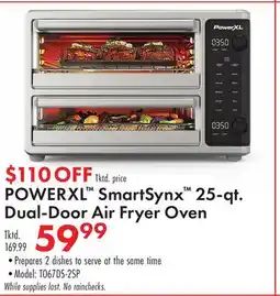 Boscov's POWERXL SmartSynx 25-qt. Dual-Door Air Fryer Oven offer