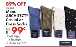 Boscov's Mens ARCHITECT Casual or Dress Socks offer