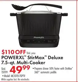 Boscov's POWERXL StirMax Deluxe 7.5-qt. Multi-Cooker offer