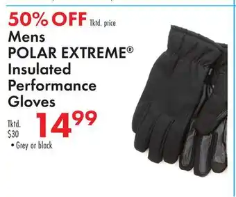 Boscov's Mens POLAR EXTREME Insulated Performance Gloves offer