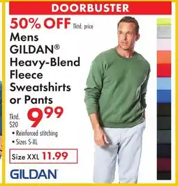 Boscov's Mens GILDAN Heavy-Blend Fleece Sweatshirts or Pants offer