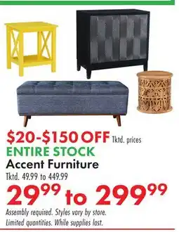 Boscov's Accent Furniture offer