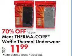 Boscov's Mens THERMA-CORE Waffl e Thermal Underwear offer