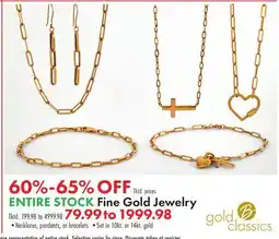 Boscov's ENTIRE STOCK Fine Gold Jewelry offer