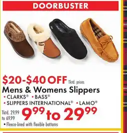 Boscov's Mens & Womens Slippers offer