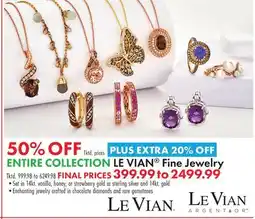Boscov's ENTIRE COLLECTION LE VIAN Fine Jewelry offer