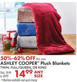 Boscov's ASHLEY COOPER Plush Blankets offer