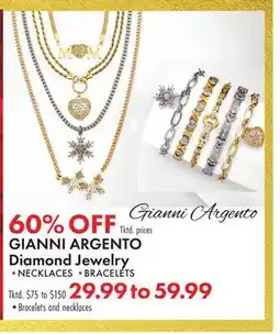 Boscov's GIANNI ARGENTO Diamond Jewelry offer