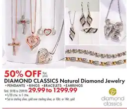 Boscov's DIAMOND CLASSICS Natural Diamond Jewelry offer