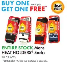 Boscov's ENTIRE STOCK Mens HEAT HOLDERS Socks offer