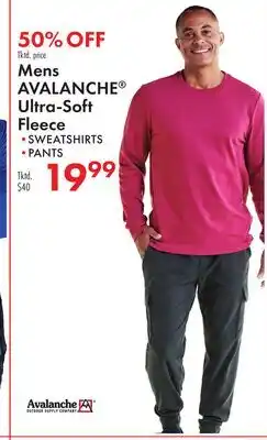 Boscov's Mens AVALANCHE Ultra-Soft Fleece offer