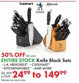 Boscov's Knife Block Sets offer