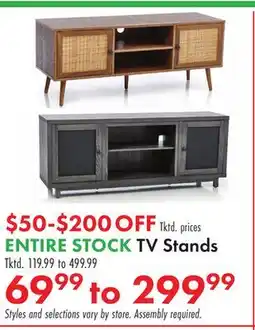 Boscov's TV Stands offer