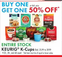 Boscov's KEURIG K-Cups offer