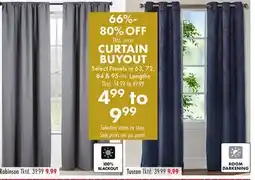 Boscov's CURTAIN BUYOUT offer