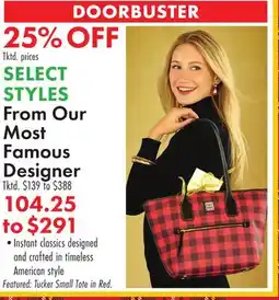 Boscov's From Our Most Famous Designer offer
