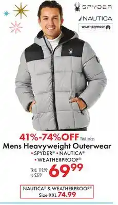 Boscov's Mens Heavyweight Outerwear offer