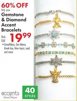 Boscov's Gemstone & Diamond Accent Bracelets offer