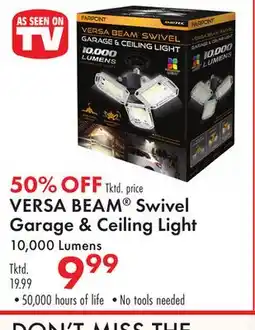 Boscov's VERSA BEAM Swivel Garage & Ceiling Light offer